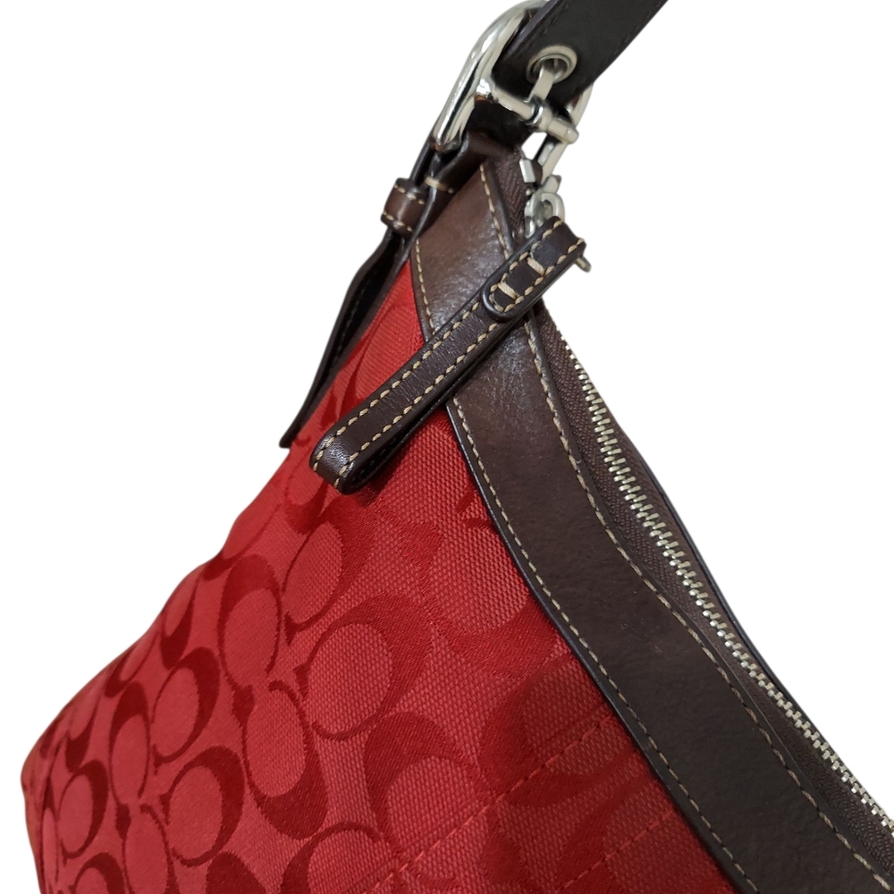 Coach Y2K Jacquard & Leather Shoulder Bag Great Condition - Picture 9 of 15